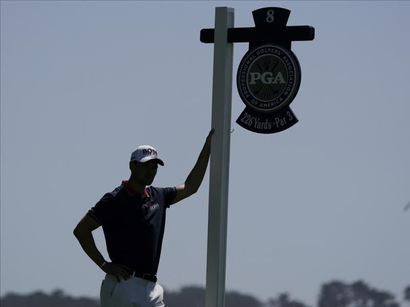 Ausgeschieden am zweiten Tag der PGA-Championship: Martin Kaymer. Foto: Charlie Riedel/AP/dpa