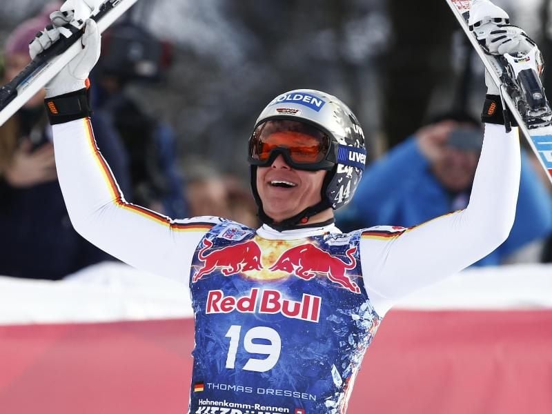 Siegte im Januar in Kitzbühel: Abfahrts-Ass Thomas Dreßen. Foto: Giovanni Auletta/AP