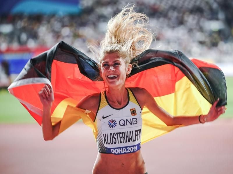Konstanze Klosterhalfen hatte bei der WM in Doha Bronze über die 5000 Meter gewonnen. Foto: Michael Kappeler/dpa
