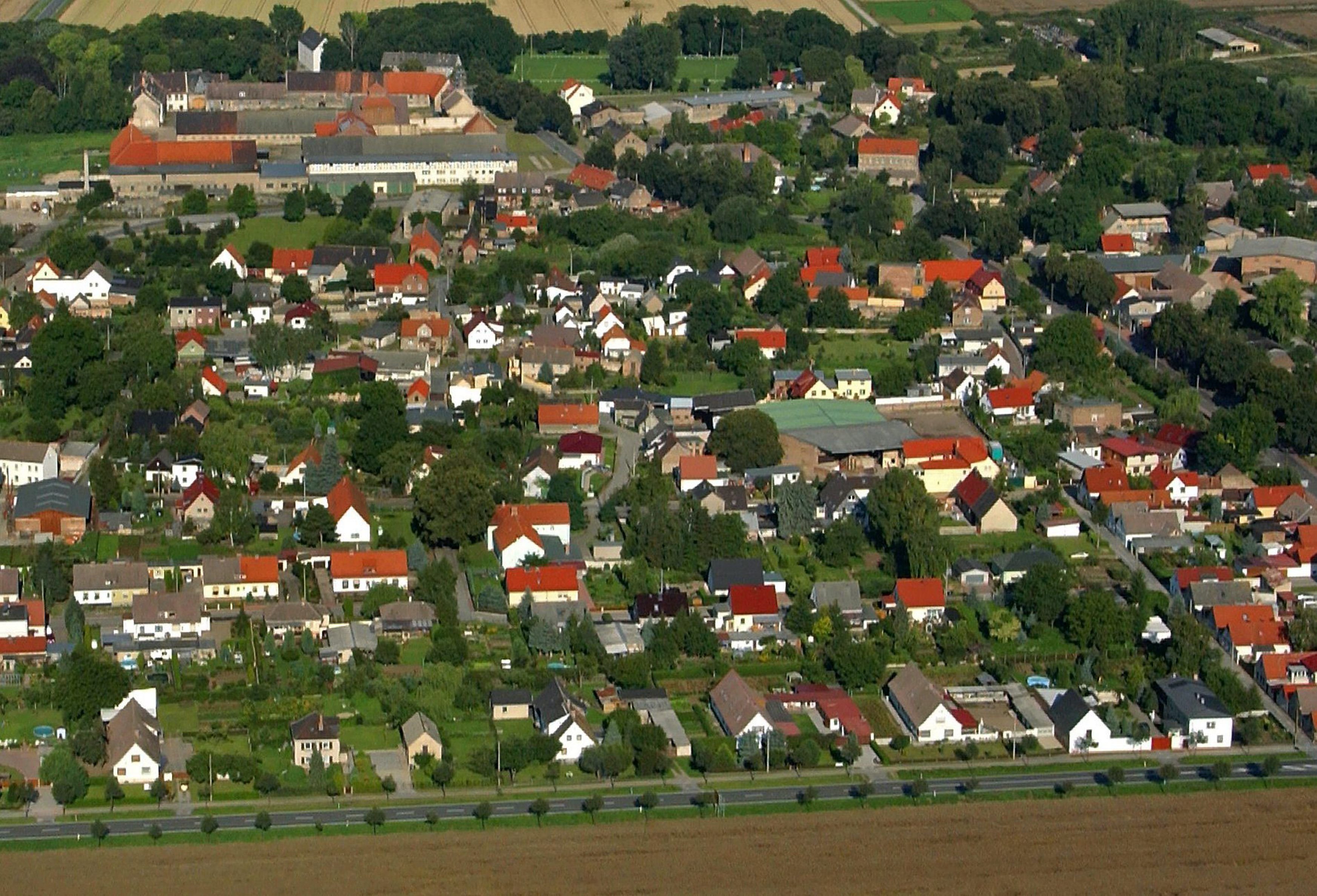 Winningen aus der Vogelperspektive