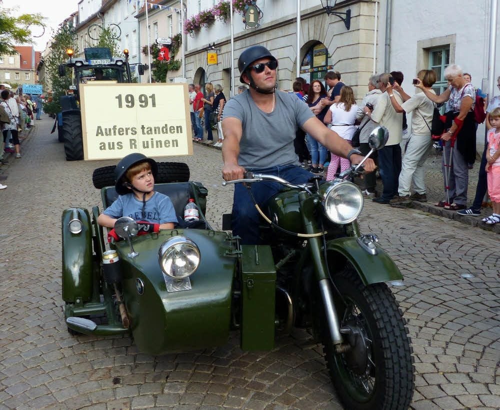Beiwagen-Bike erinnert an wilde Zeit.