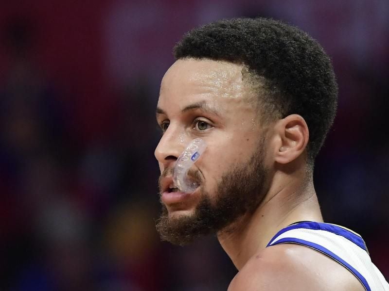 Gewann mit Golden State das erste Spiel in den Playoffs gegen Houston: Stephen Curry. Foto: Mark J. Terrill/AP/dpa