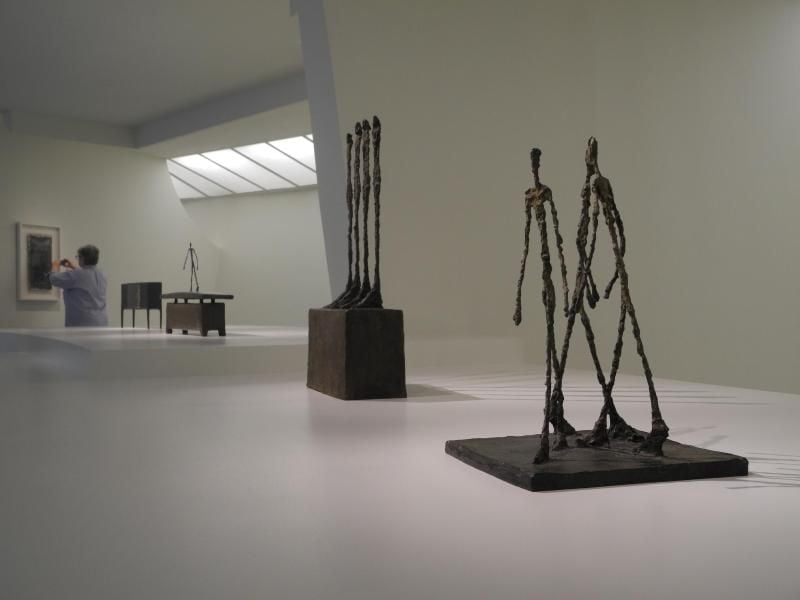 „Drei schreitende Männer” von Alberto Giacometti. Foto: Johannes Schmitt-Tegge