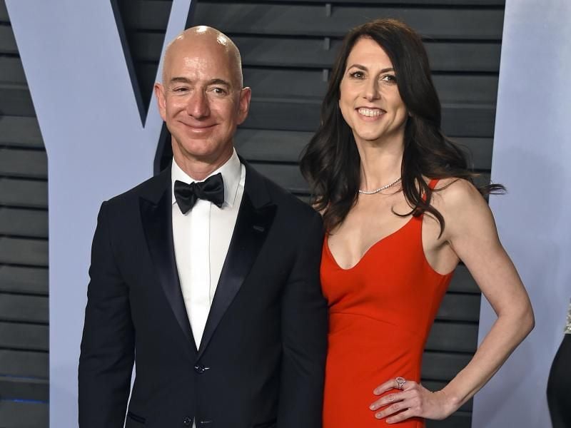 Jeff und MacKenzie Bezos waren 25 Jahre miteinander verheiratet. Foto: Evan Agostini/Invision/AP