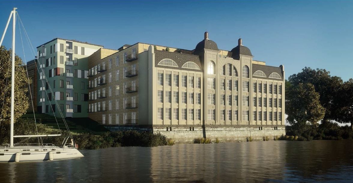 So könnte die alte Freyberg Brauerei in Halle einmal aussehen.