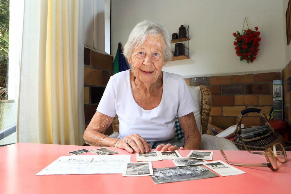Eva Rauchfuß erinnert sich an ein früheres Bad an der Mulde.