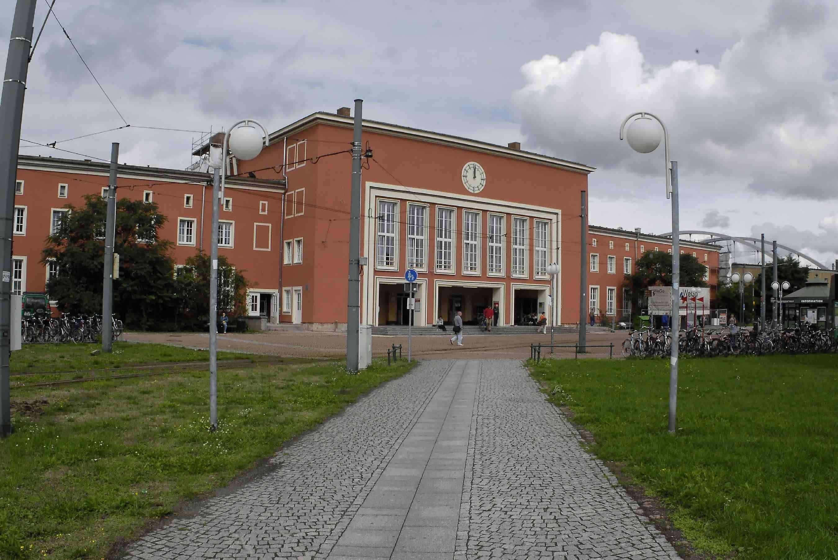 Der Hauptbahnhof in Dessau