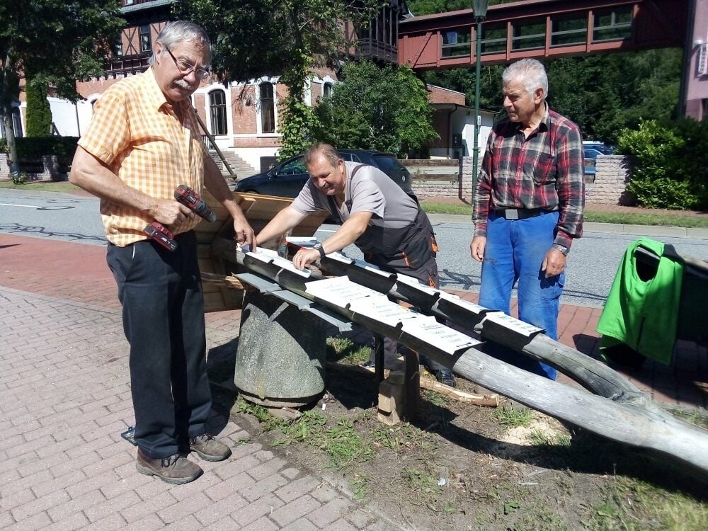 Der Wegweiser wurde generalüberholt.