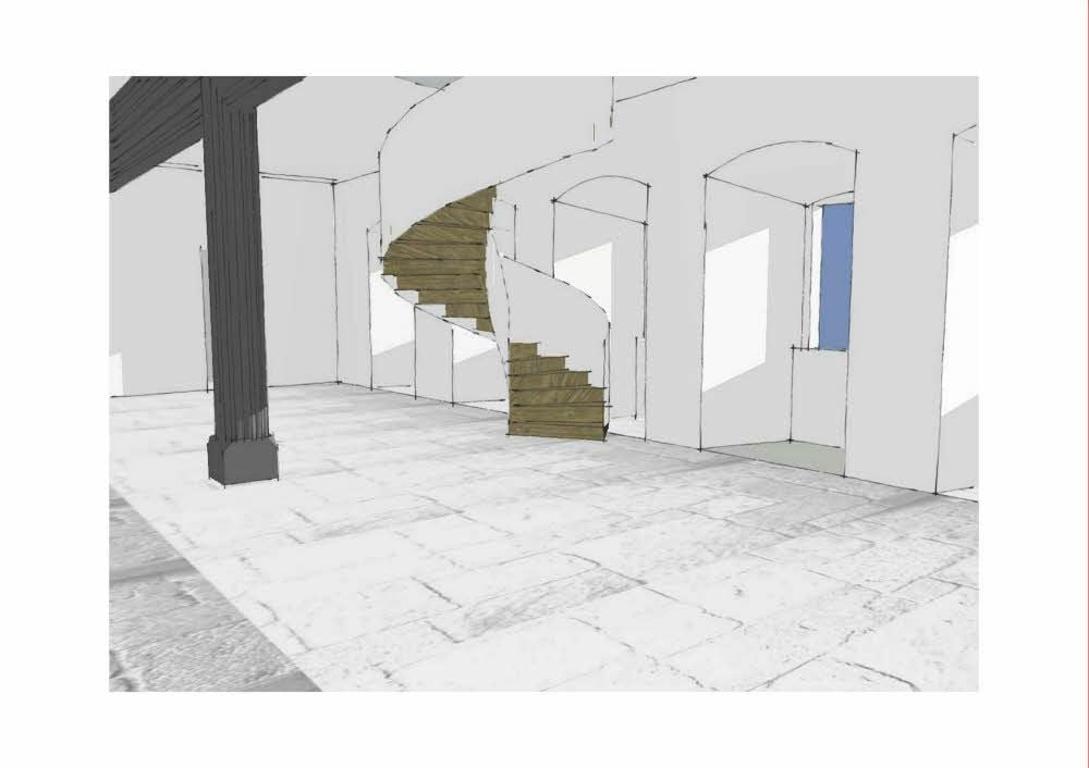 So soll der neue großzügige Eingangsbereich des Bernburger Museums aussehen. Die Hofstube existierte in dieser Form bereits zur Renaissancezeit des Schlosses.
