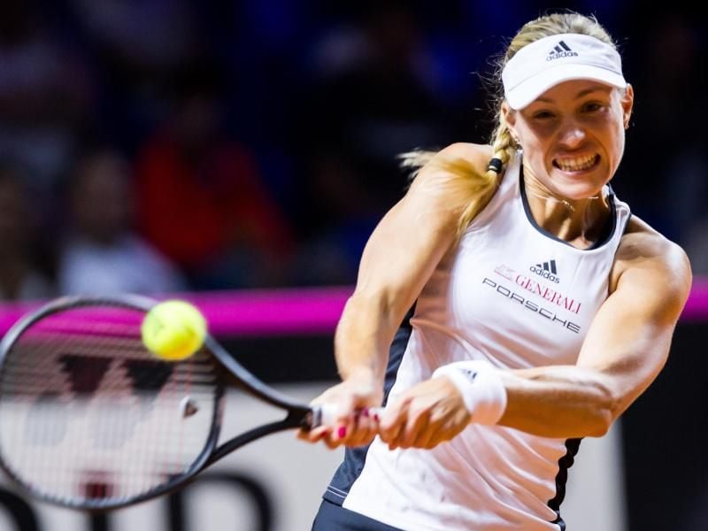 Auch Angelique Kerber verlor ihr erstes Einzel im Fed-Cup-Halbfinale gegen Tschechien. Foto: Thomas Niedermüller