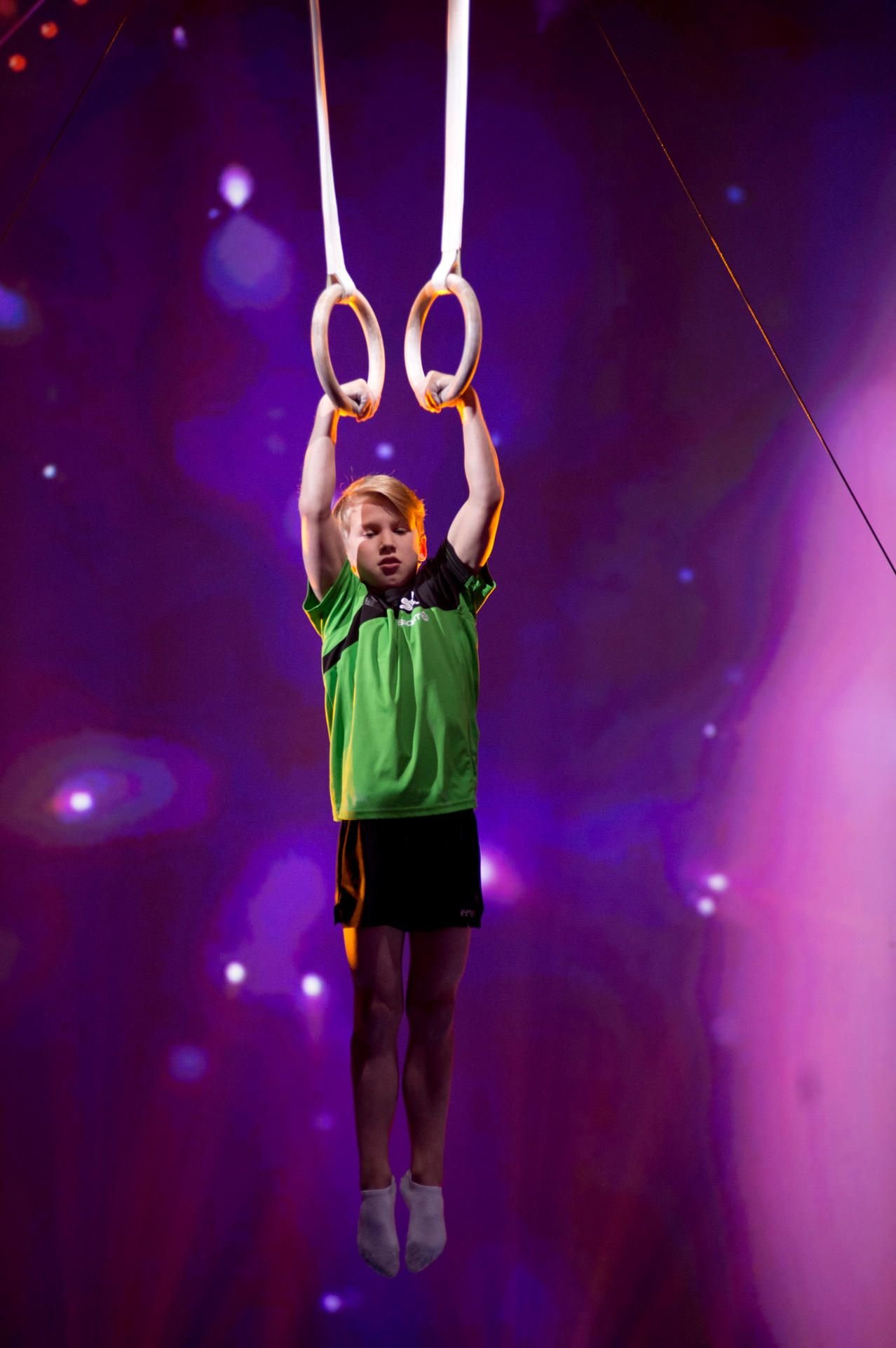 Der zwölfjährige Anton zeigt am Samstag sein Talent bei der TV-Show „Klein gegen Groß“.