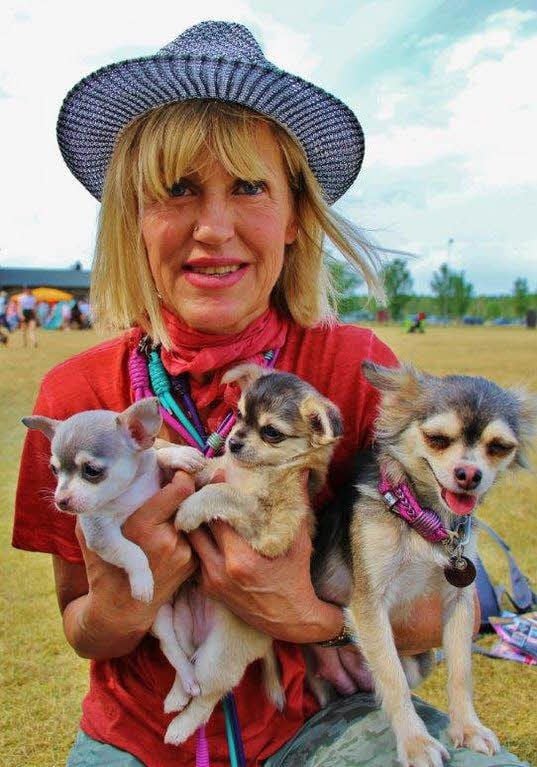 Silke Mücke ist vernarrt in ihre Hunde.