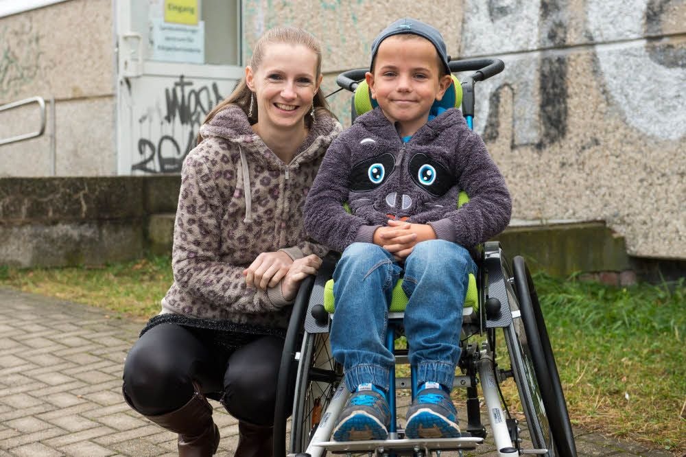 Birthe Peißert und ihr Sohn Paul