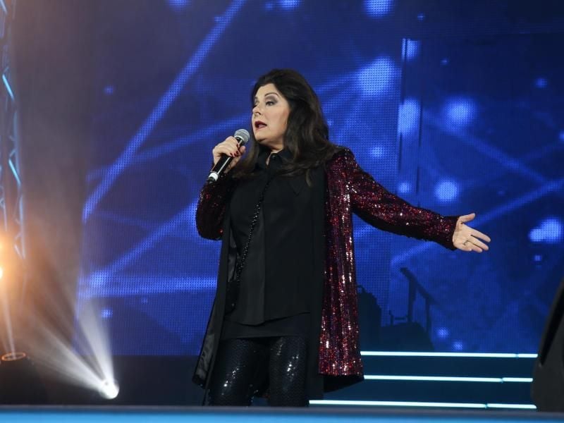 Marianne Rosenberg bei einem Auftritt auf der Waldbühne in Berlin. Foto: Carl Seidel/Archiv