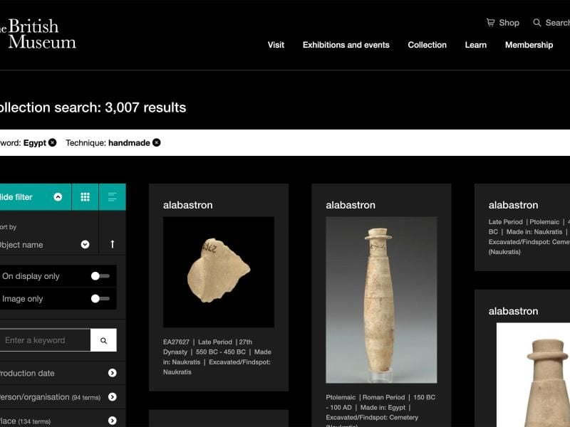 Das British Museum lässt sich auch online besuchen. Foto: britishmuseum.org/dpa-tmn