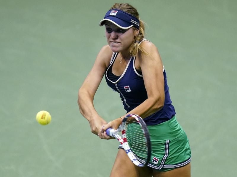 Sofia Kenin ist im Achtelfinale ausgeschieden. Foto: Frank Franklin II/AP/dpa