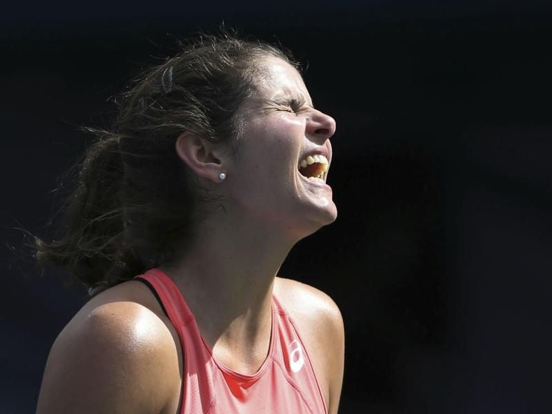 Julia Görges musste in Rom aufgeben. Foto: Kamran Jebreili/AP