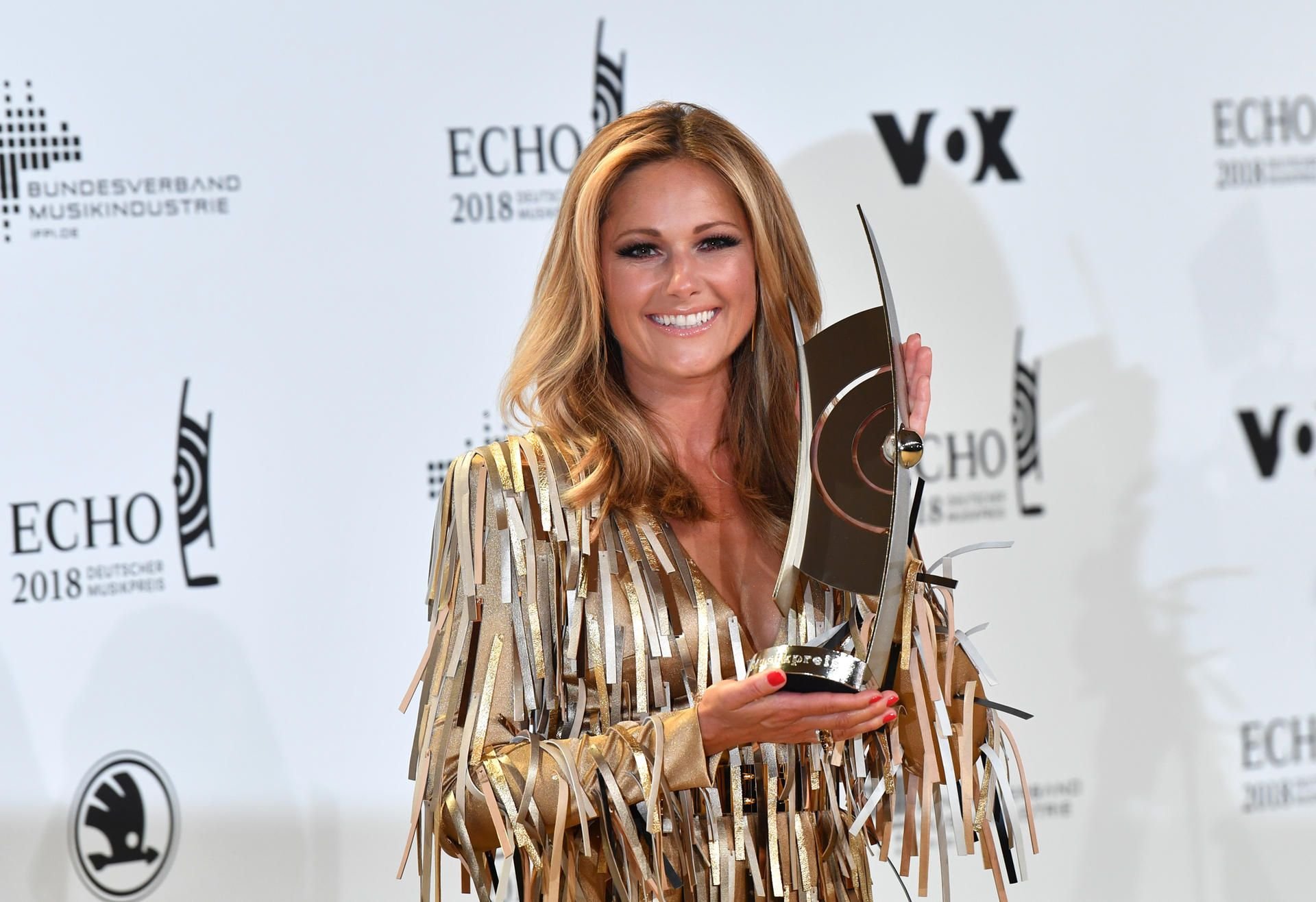 Helene Fischer erhält den Echo für Schlager bei der 27. Verleihung des Deutschen Musikpreises Echo.