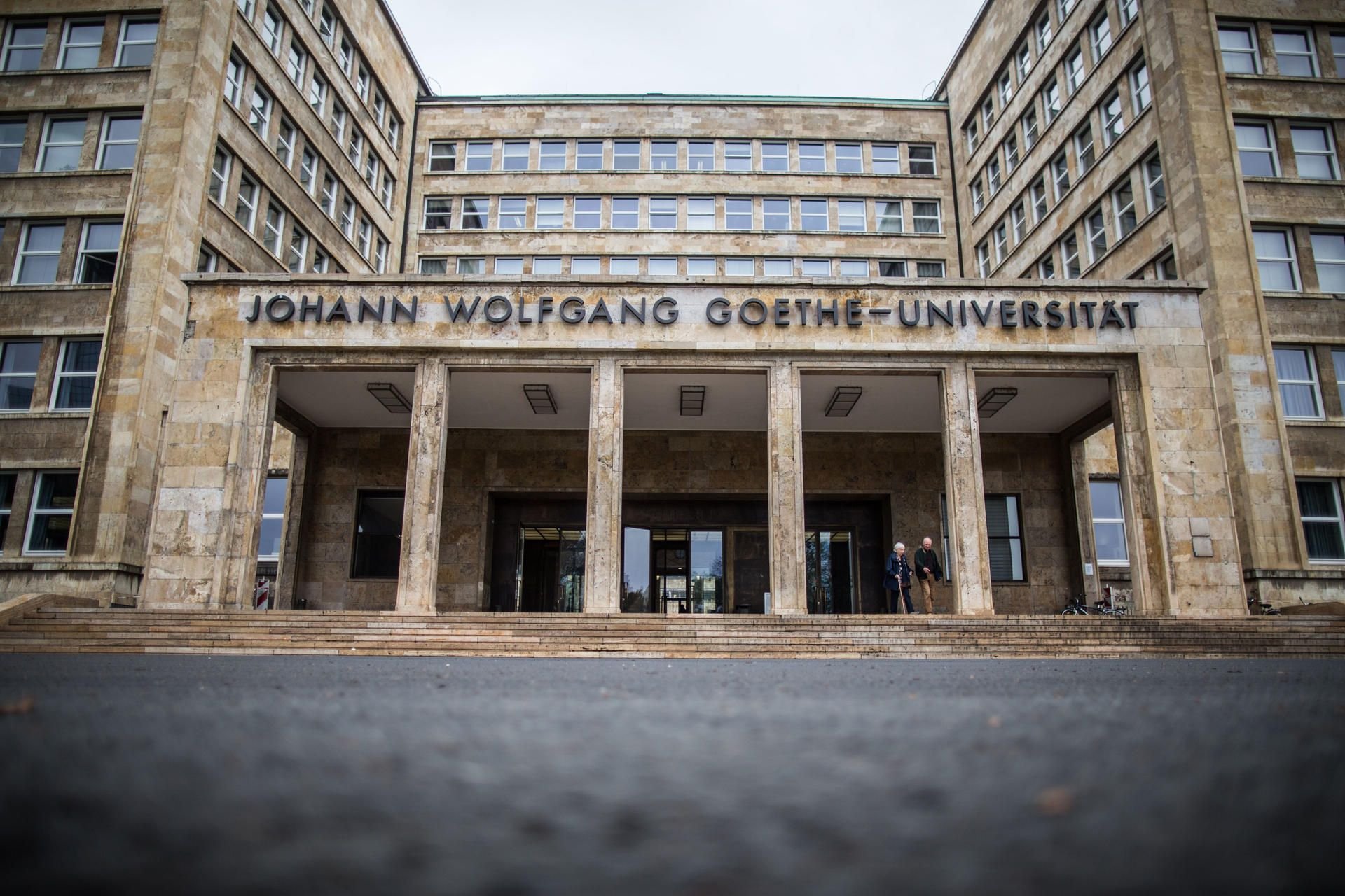 Die Johann Wolfgang Goethe Universität in Frankfurt.