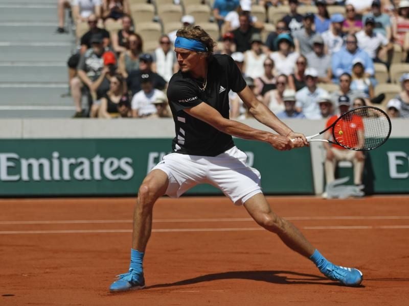 Wie bereits im Vorjahr benötigte Alexander Zverev gegen Lajovic fünf Sätze. Foto: Pavel Golovkin/AP