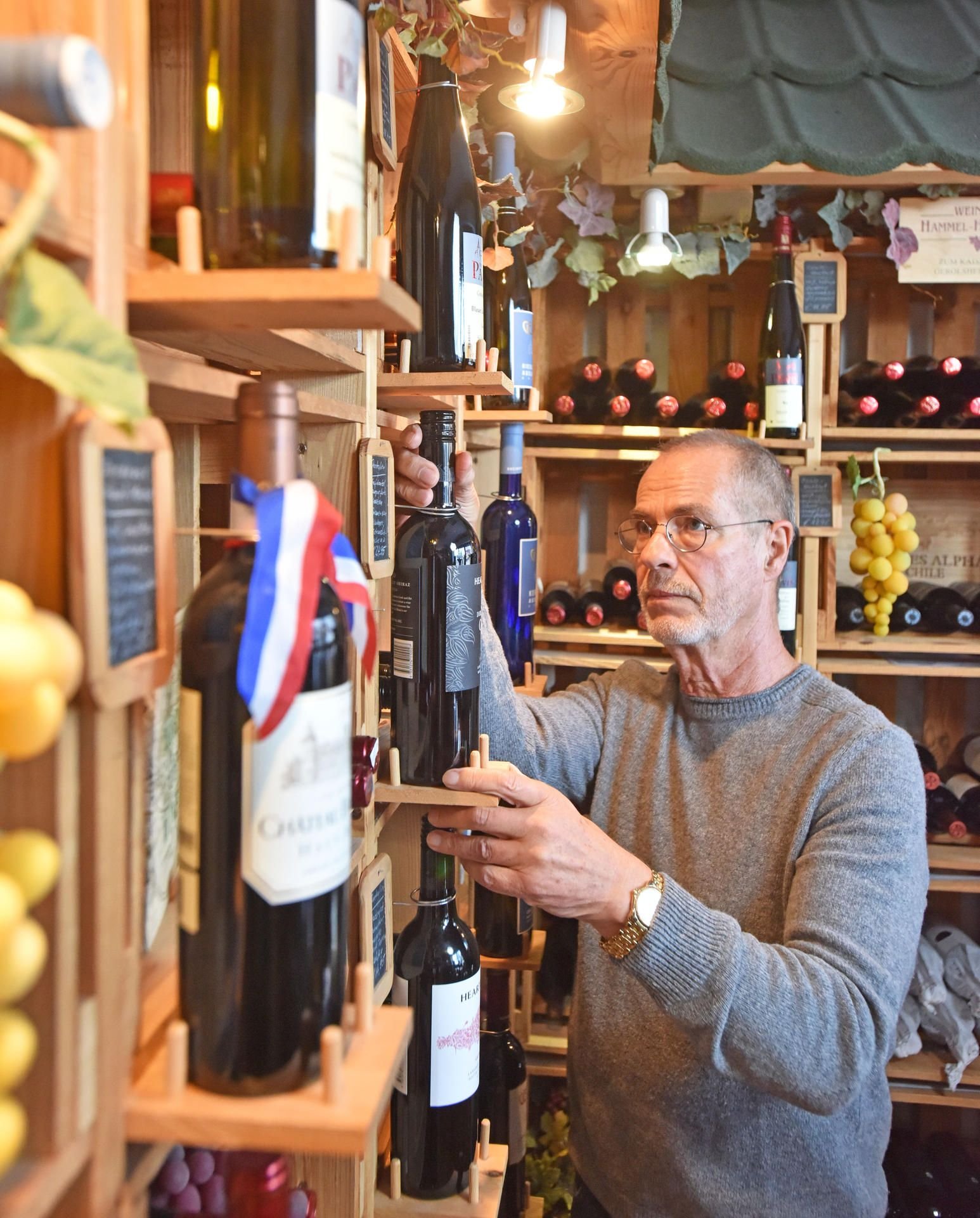 Norbert Seidewitz bietet gute Weine und erlesene Whiskys an.