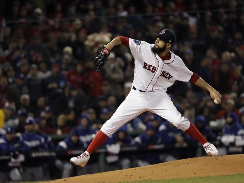 Red-Sox-Pitcher David Price in Aktion. Foto: David J. Phillip/AP