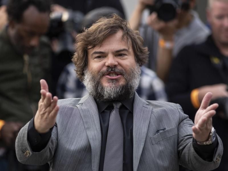 Jack Black bei der Premiere von „Das Haus der geheimnisvollen Uhren” in London. Foto: Lauren Hurley/PA Wire