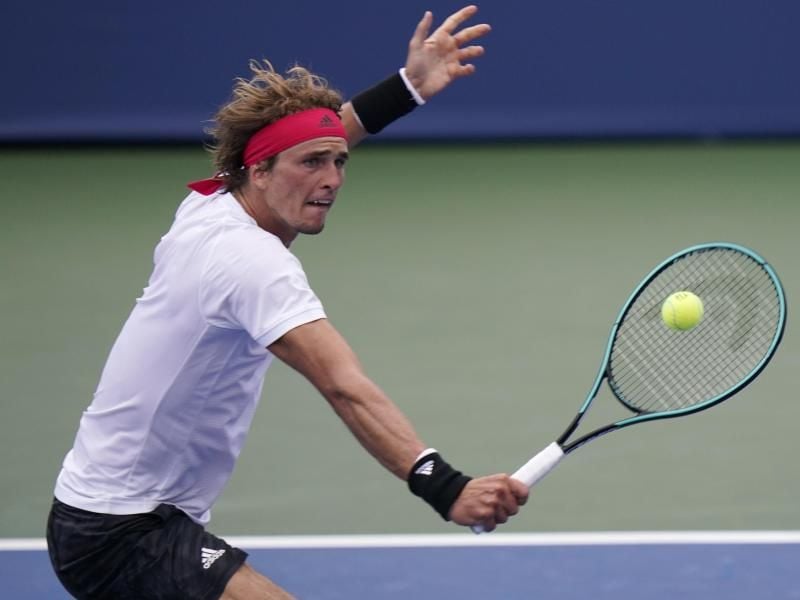 Alexander Zverev ist bei seinem ersten Spiel ausgeschieden. Foto: Frank Franklin II/AP/dpa