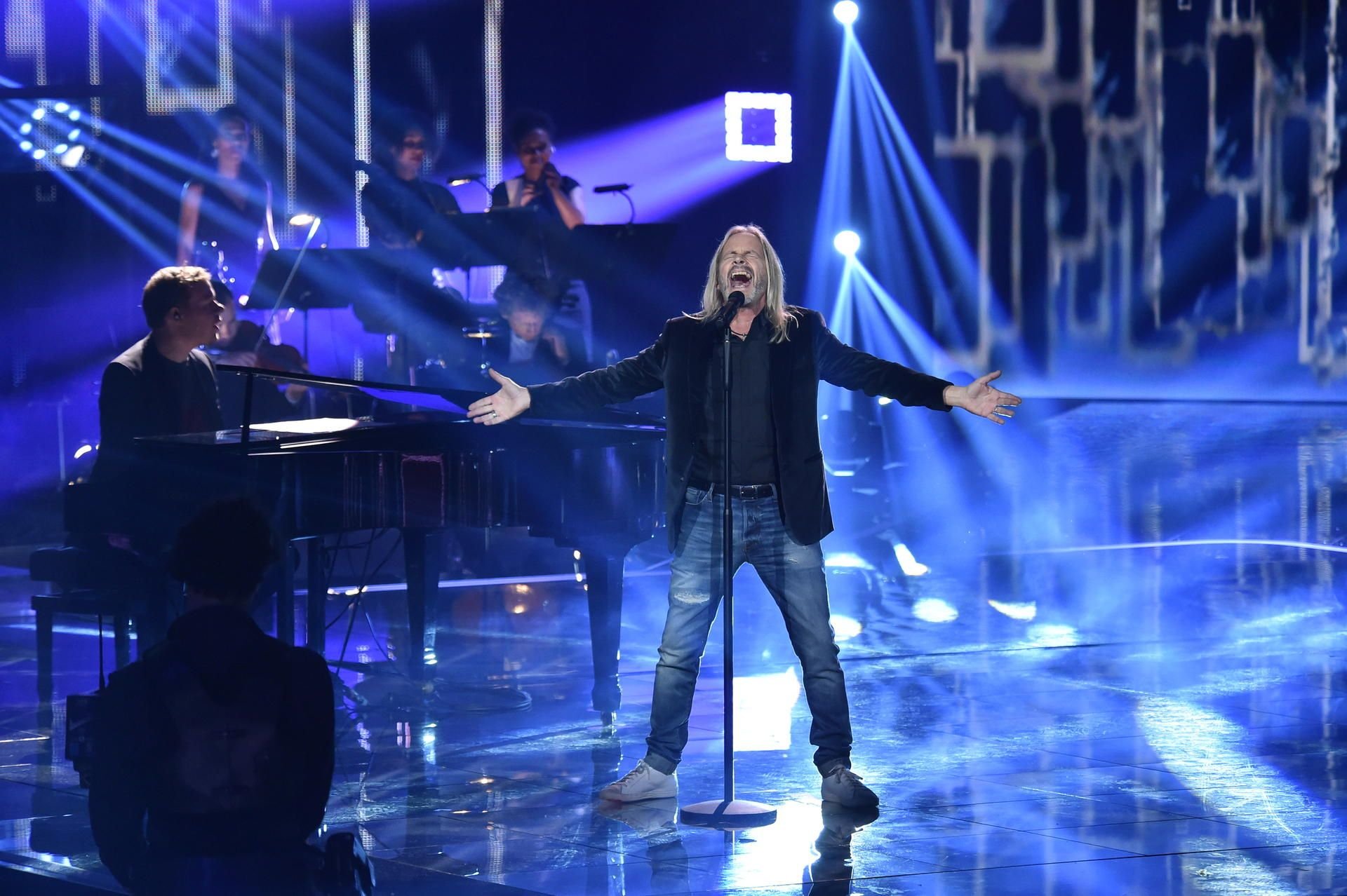 Sänger Dan Lucas im Finale der Show "The Voice Senior".