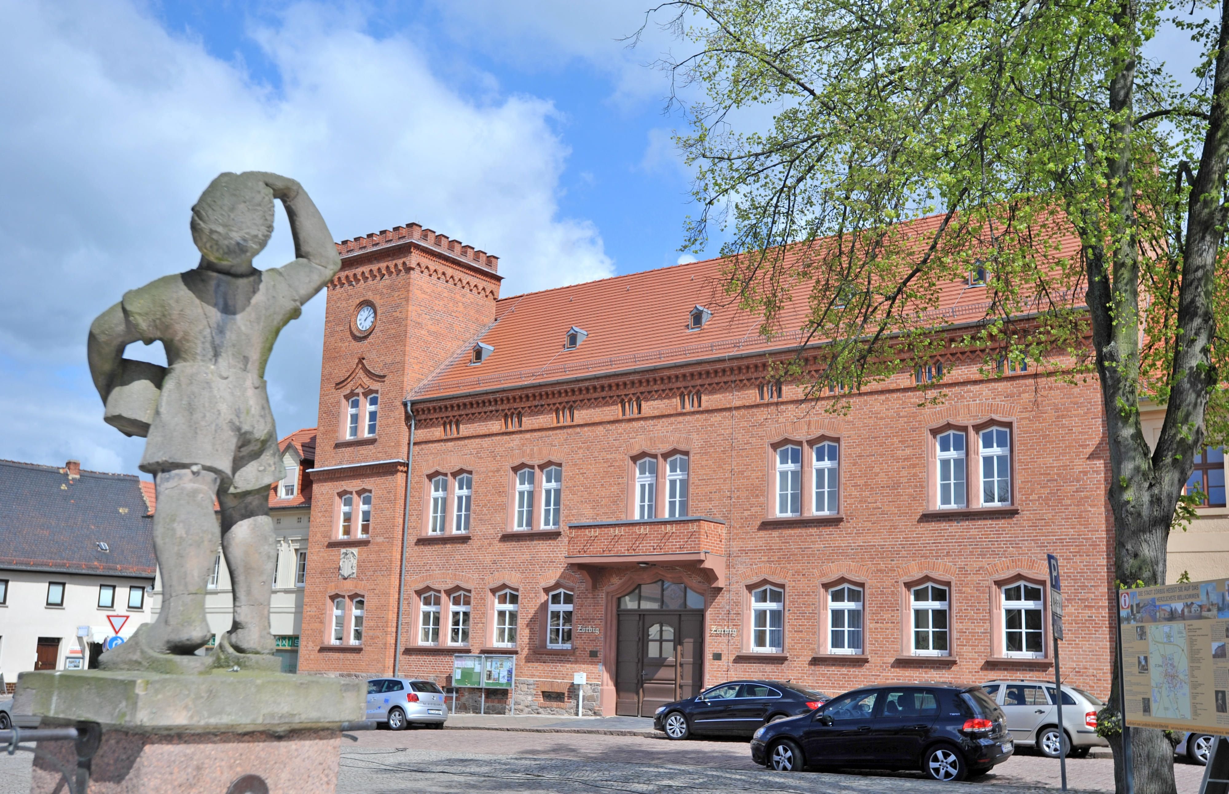 Das Rathaus in Zörbig.