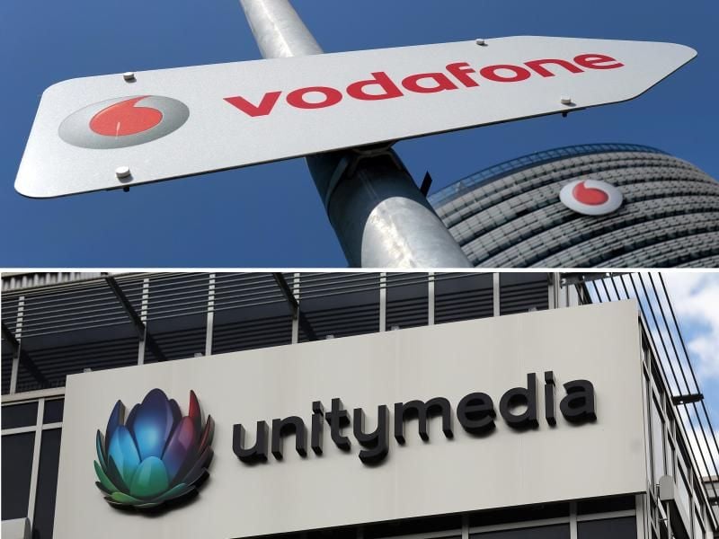 In den mehr als 600 Vodafone- und Unitymedia-Verkaufsstellen in NRW, Hessen und Baden-Württemberg wollen die Unternehmen ihre Kunden mit „Willkommens-Angeboten” für einen Wechsel animieren. Foto: Archiv