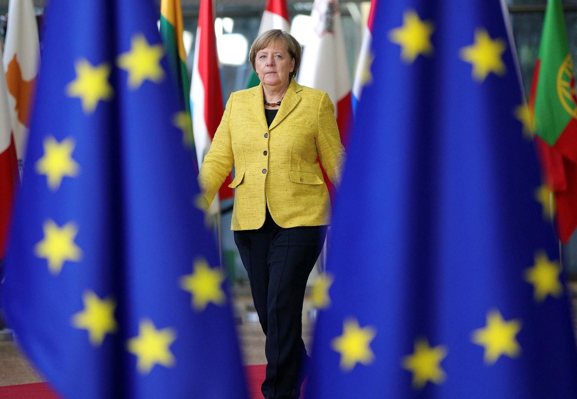 Kanzlerin Merkel beim EU-Gipfel.