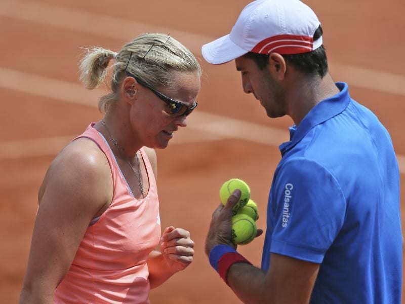 Anna-Lena Görnefeld spielte bei den French Open mit Robert Farah zusammen. Foto: David Vincent