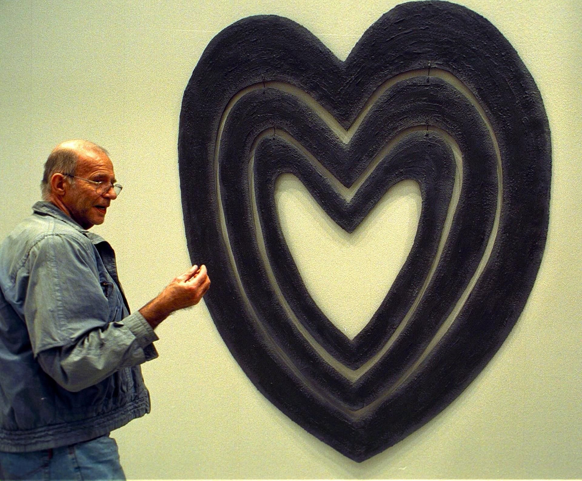 C.O. Paeffgen in der Düsseldorfer Galerie Hans Mayer (undatierte Aufnahme)