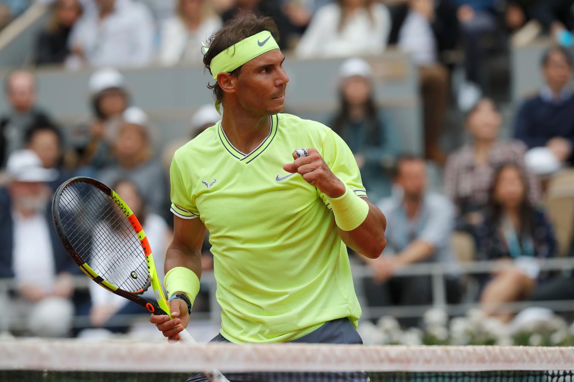Rafael Nadal beim French-Open-Finale in Paris am Sonntag gegen Dominic Thiem