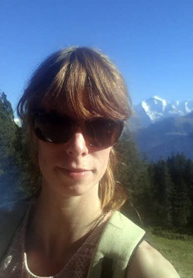 Denise Böhm bei einem Ausflug zum Niederhorn.
