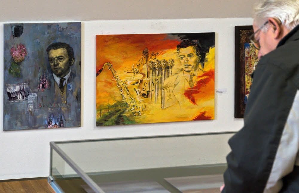 Im Dachgeschoss der Sitte-Galerie findet man die Sonderausstellung zu Siegfried Berger.