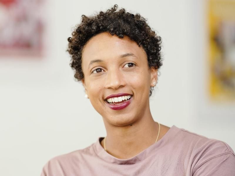 Will eigentlich in die USA gehen und sich von Carl Lewis trainieren lassen: Malaika Mihambo. Foto: Uwe Anspach/dpa