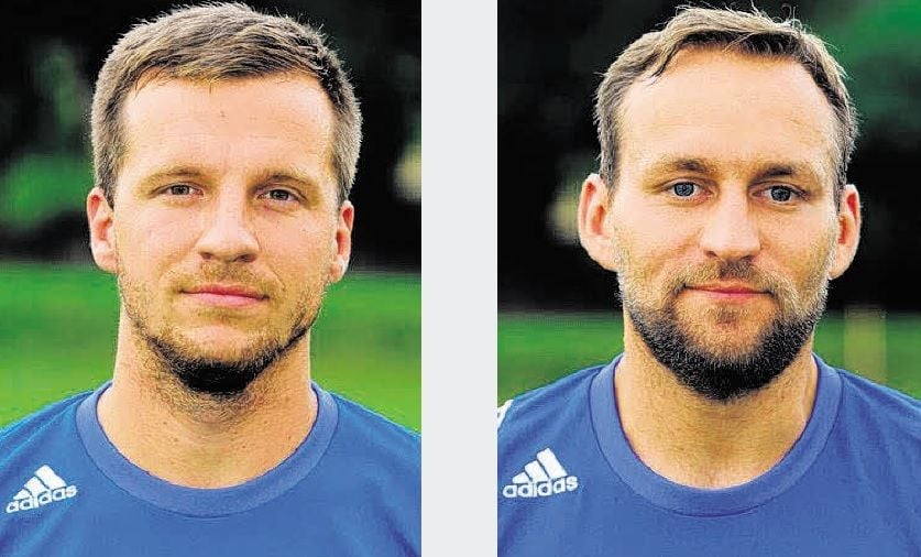 Knipsende Cousins: Christoph (l.) und Denny Loos trafen beim Auswärtssieg der Bad Kösener Reserve.