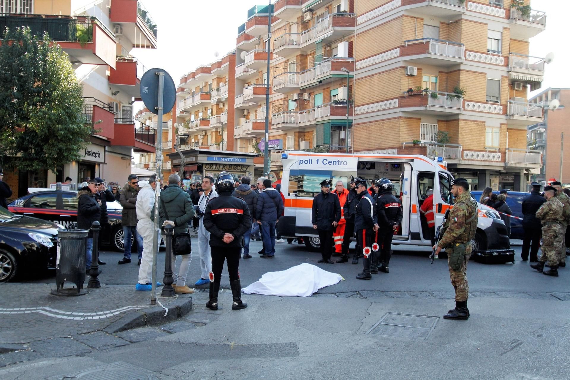 Auf offener Straße bei Tageslicht erschossen: Typisches Vorgehen der Camorra.