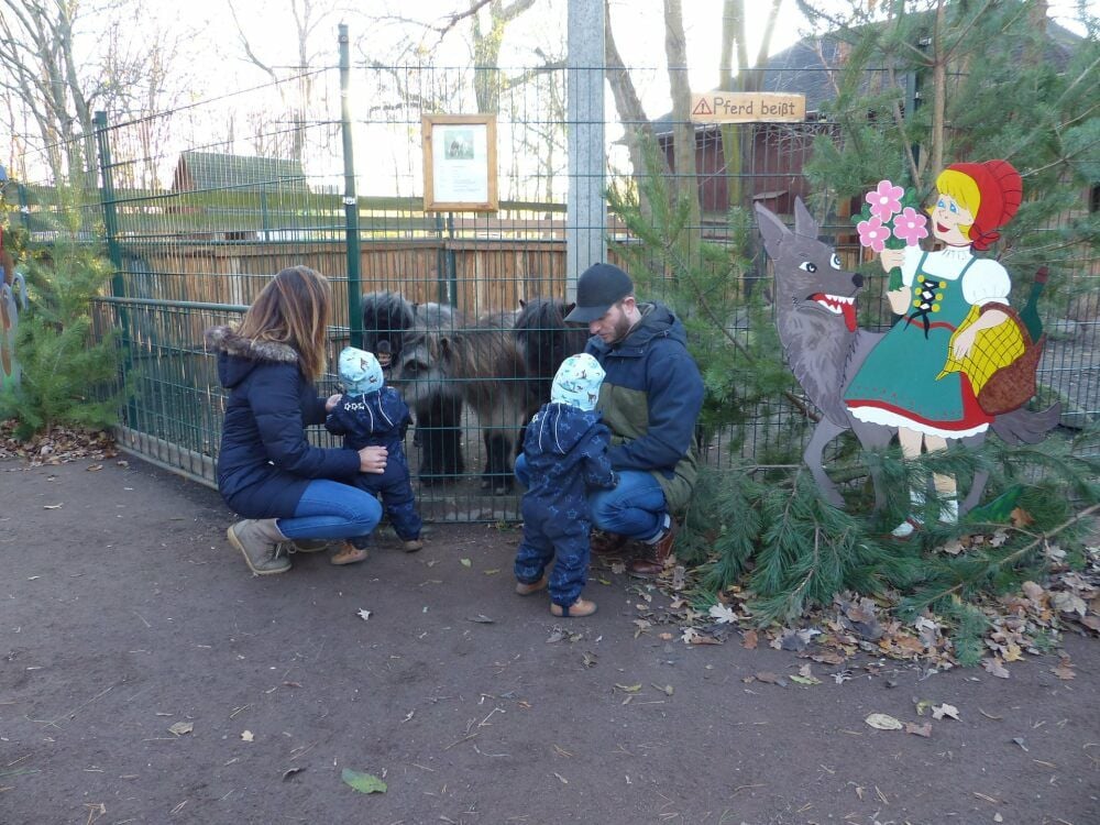 Familie Faber aus Hoyersdorf war schon zu Besuch.