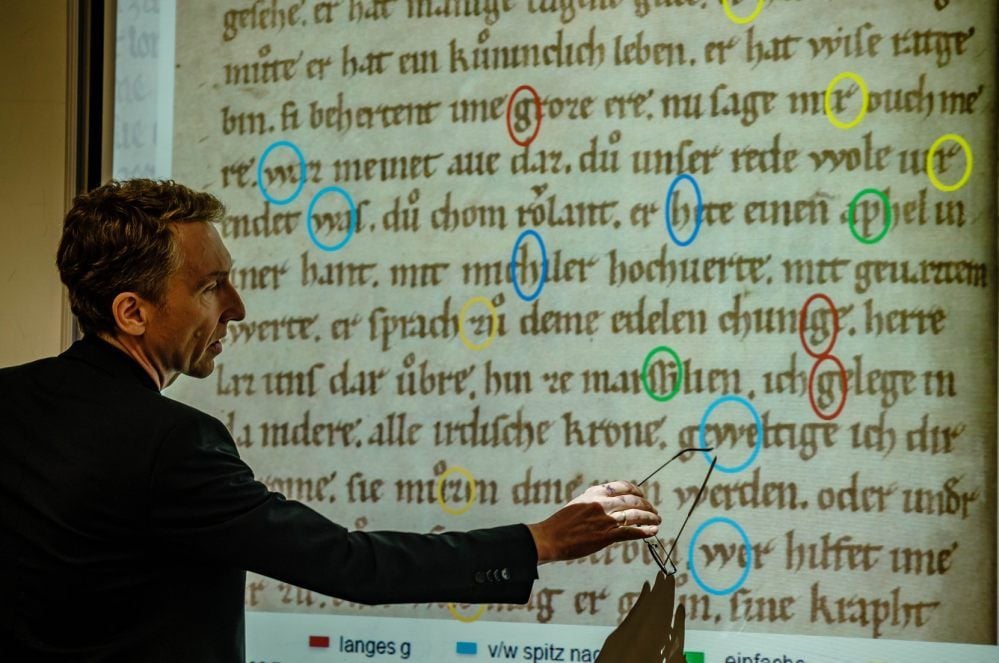 Christoph Mackert leitet das Handschriftenzentrum in Leipzig und kennt sich aus mit den Wittenberger Fragmentfunden.