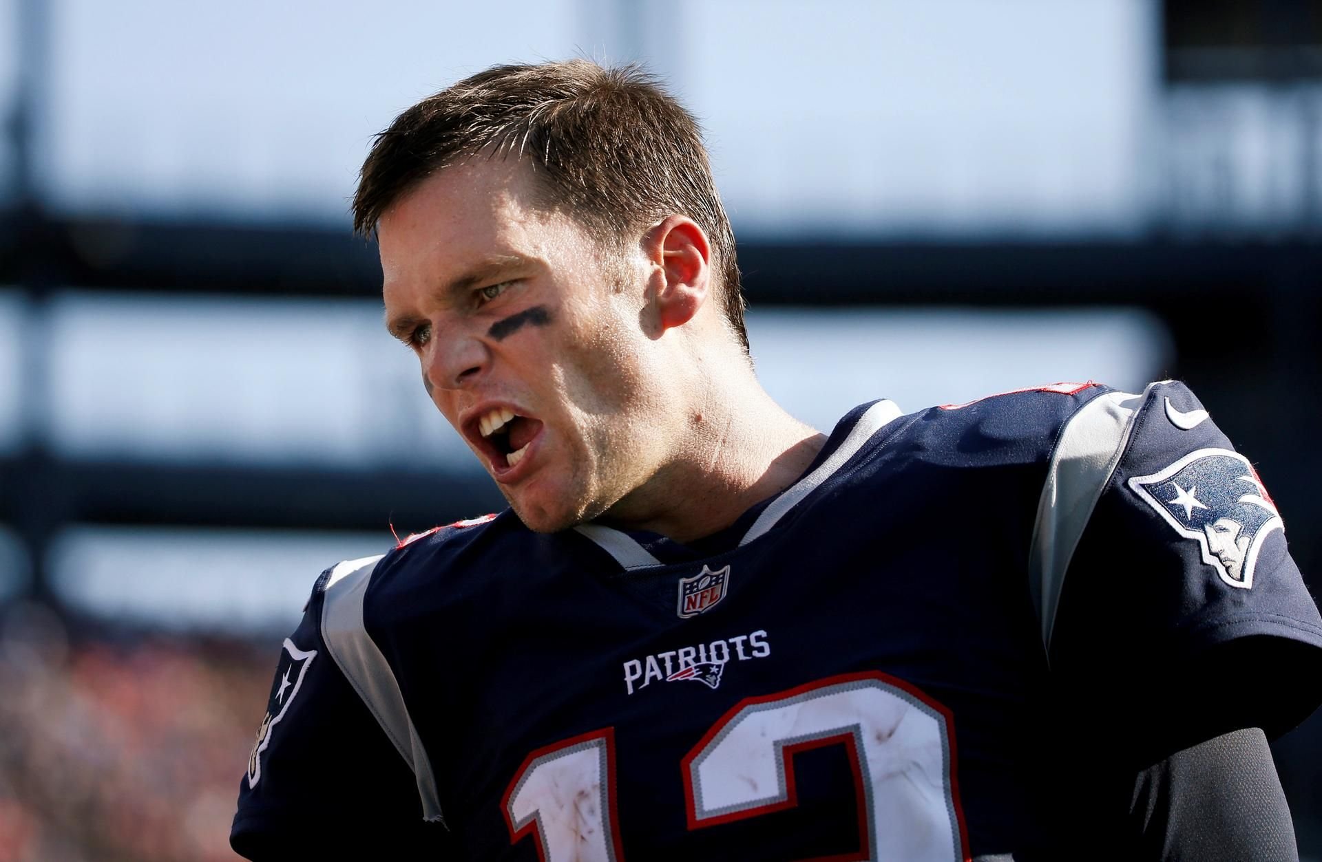 Quarterback Tom Brady während des Spiels gegen Houston Texas.