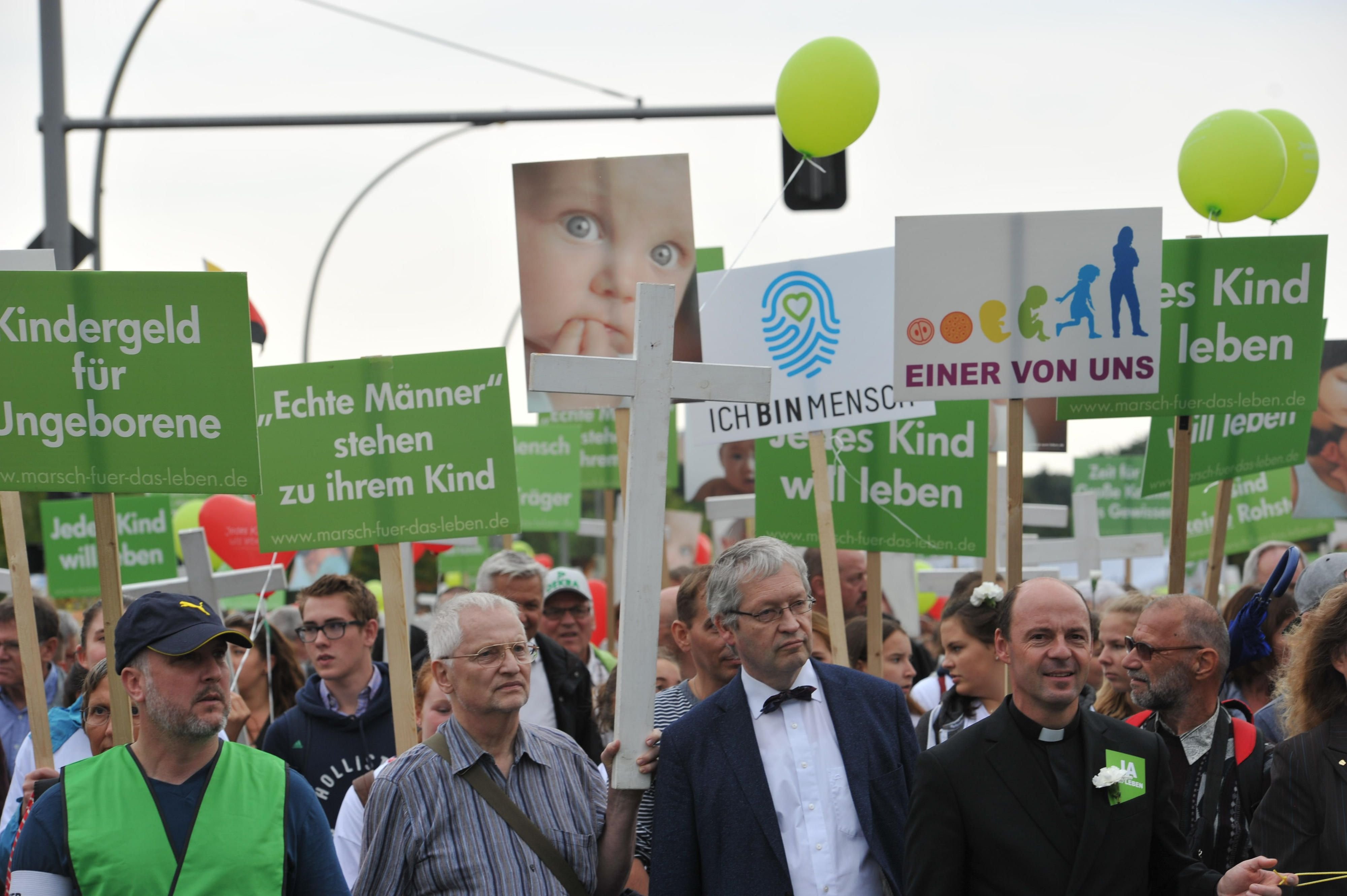Zum zwölften „Marsch für das Leben“ hatten vor allem christliche Gruppen aufgerufen.