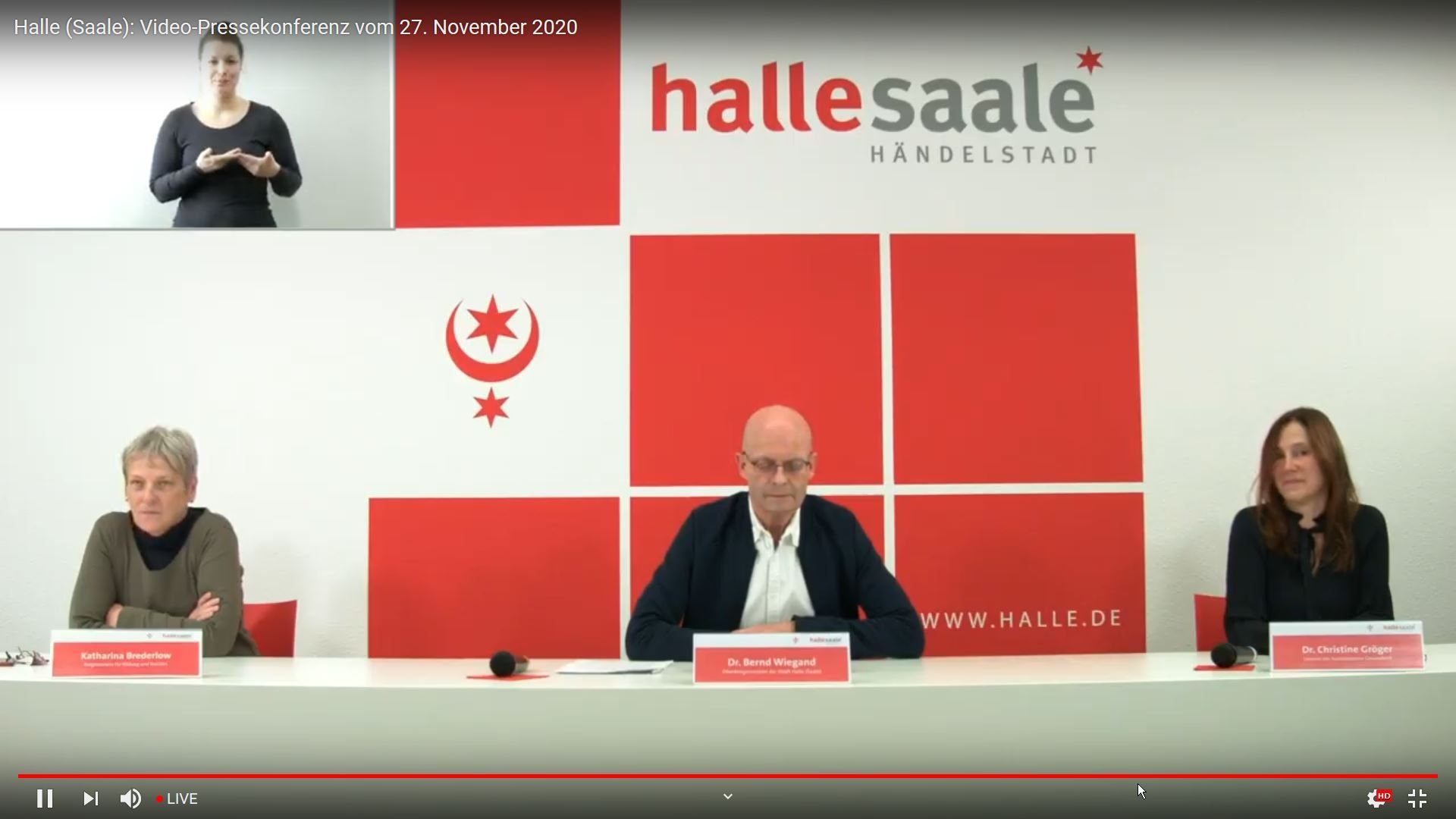 Video-Pressekonferenz vom 27. November 2020