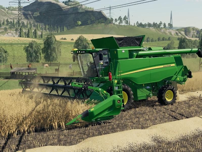 Bei der Farming Simulator League geht es darum, möglichst viele Heuballen gewinnbringend abzugeben. Foto: Astragon Entertainment