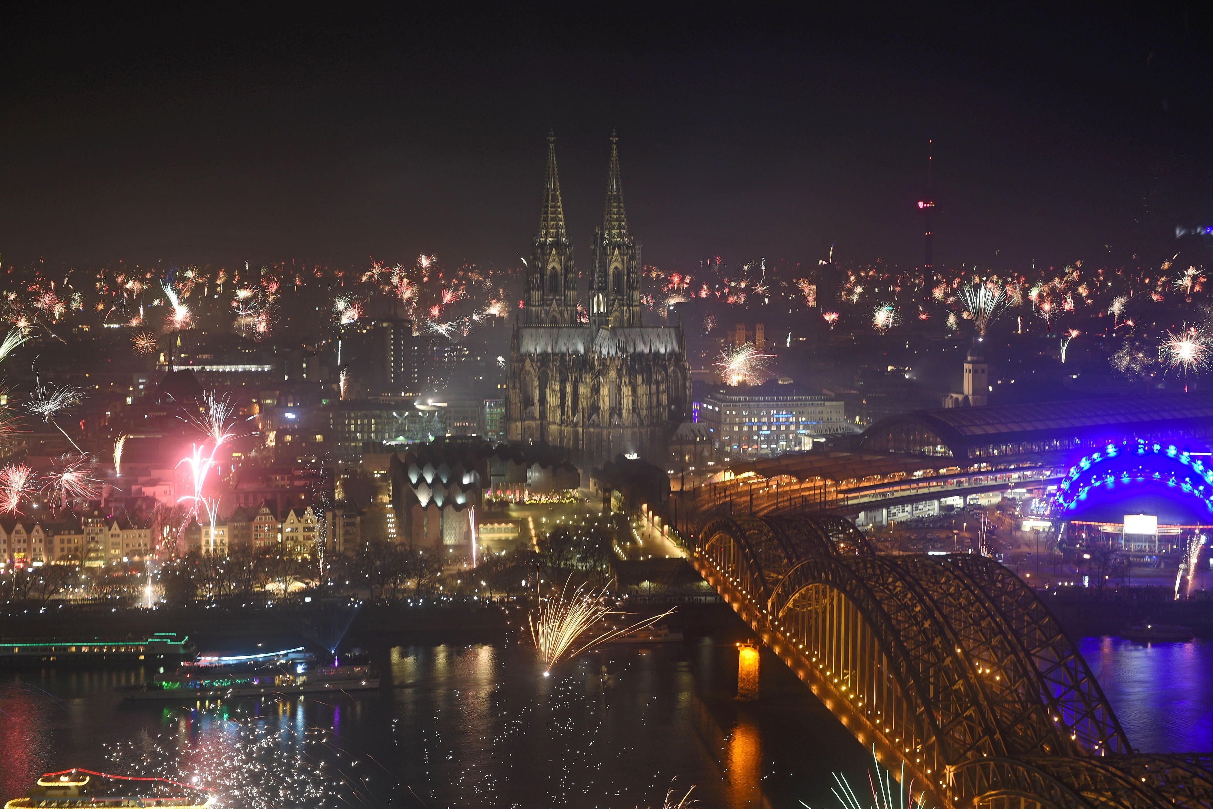 Silvester in Köln.