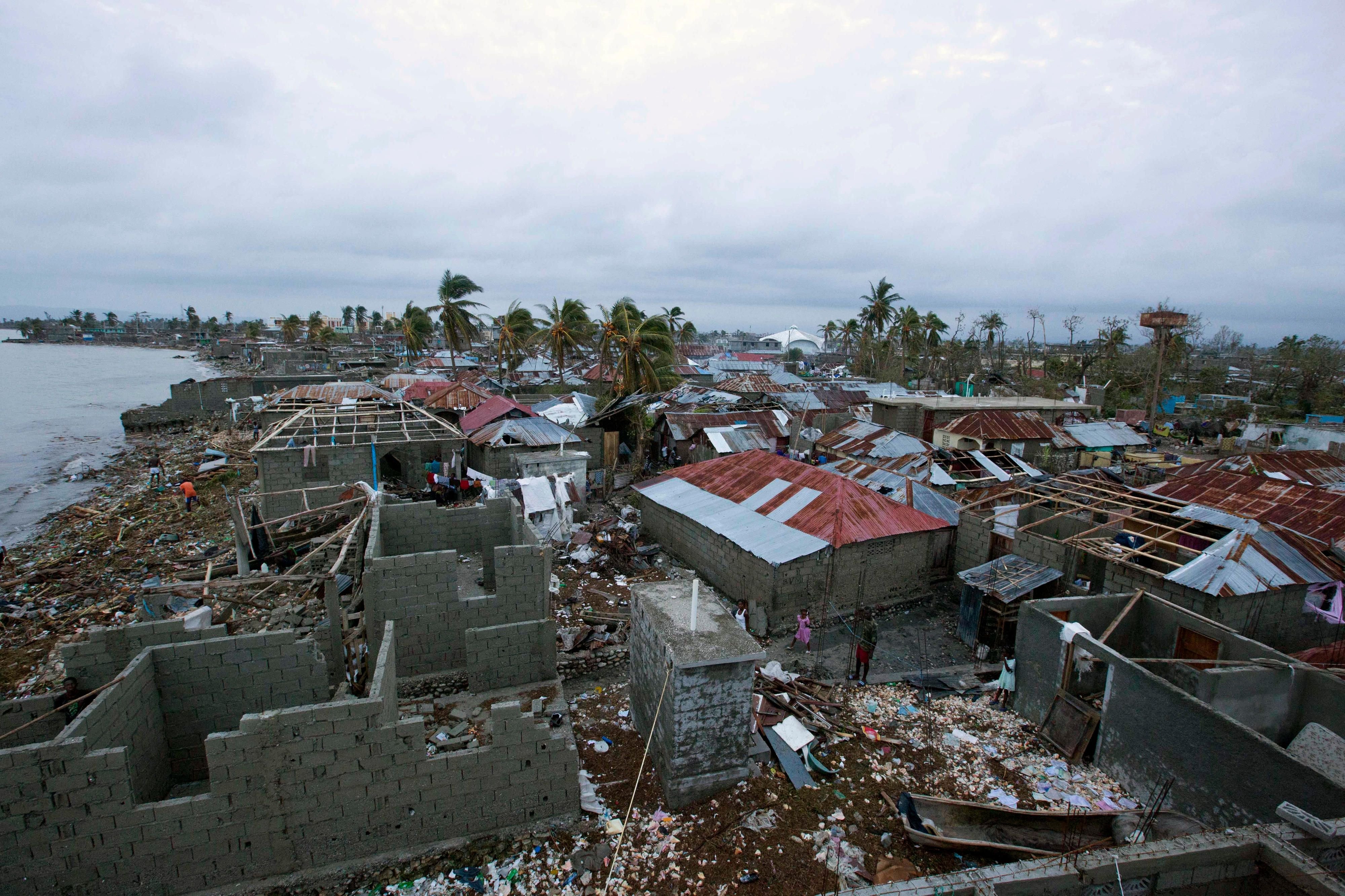 Hurrikan Matthew hat auf Haiti Bilder der Zerstörung hinterlassen.