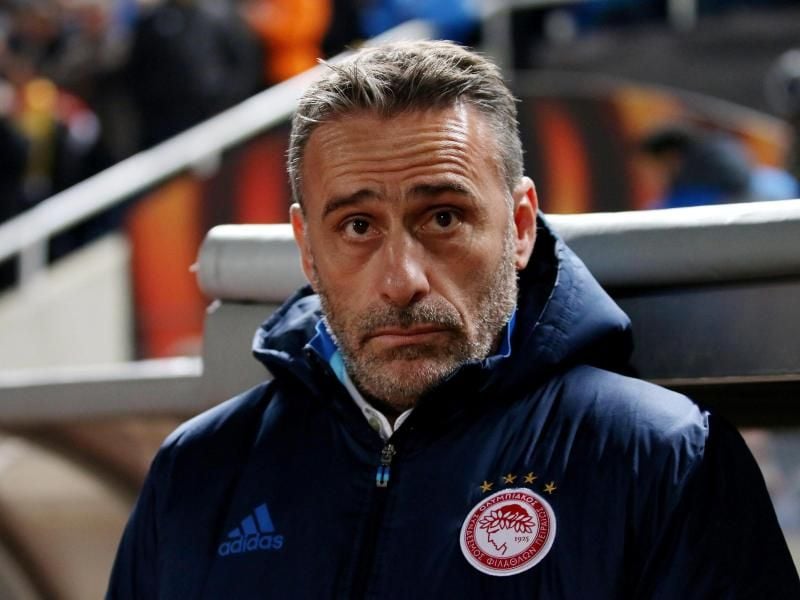 Olympiakos Piräus hat sich trotz Tabellenführung von Trainer Paulo Bento getrennt. Foto: Katia Christodoulou