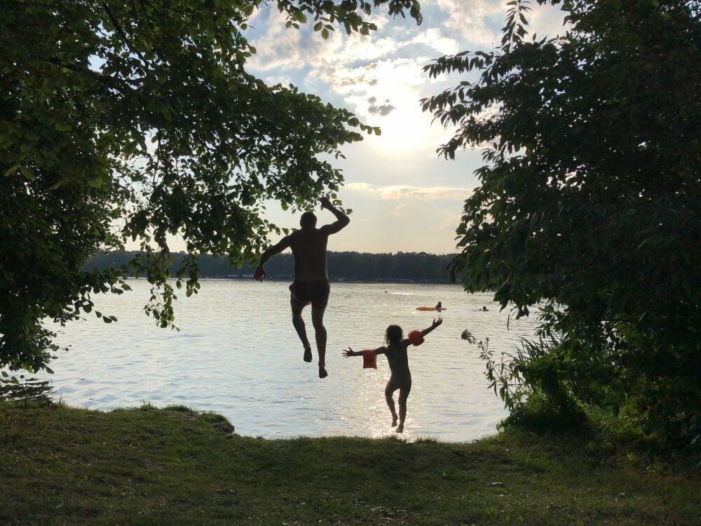 Und so stellt sich Ants Benecke - hier mit Tochter Elsa - seine Zukunft vor.